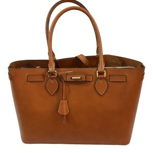 Boldrini Selleria Cuoio Vacchetta Leather Totebag